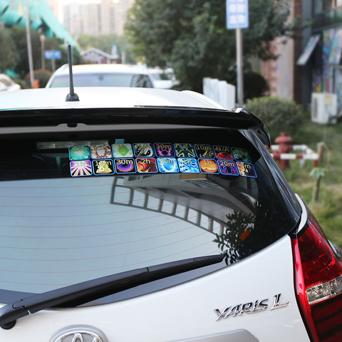 Windshield decals 18 pieces Reflective stickers WOW game sticker for Rear window car sticker decals ► Photo 1/5