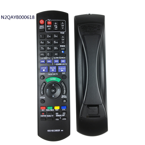 For Panasonic N2QAYB000618 Genuine HDD DVD IR6  Recorder Remote Control DMR-HW100 DMR-HW100EBK ► Photo 1/6