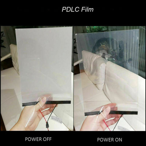 HOHOFILM 2pcs 177.8cmx 86.36cm+2pcs  177.8cmx 88.39cm Smart Film Window Smart PDLC Magic Switchable Transparent white customized ► Photo 1/1