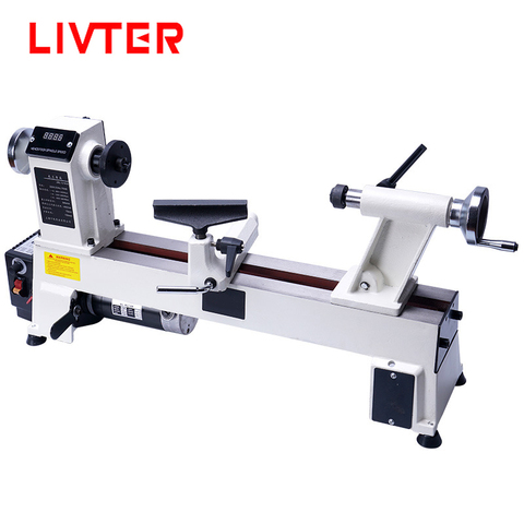 LIVTER infinitely variable speed portable wood turning lathe machine /mini bench lathe / small metal lathes for sale ► Photo 1/3