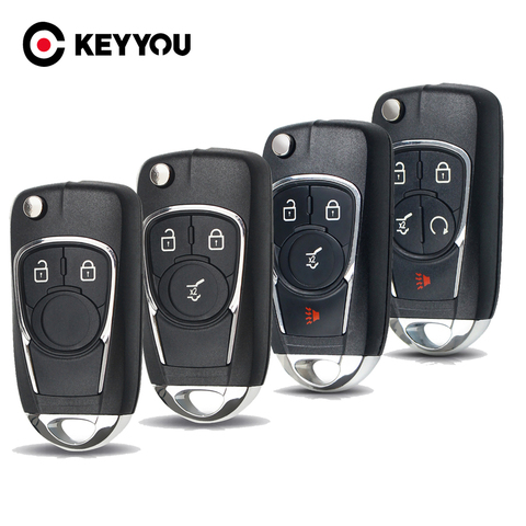 KEYYOU Modified Car Key Shell Replacement For Chevrolet Cruze For OPEL Insignia Astra J Zafira Car Remote  2/3/4/5 Buttons Key ► Photo 1/5