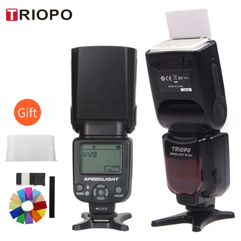 Triopo TR-950 Flash Light Speedlight Speedlite Universal for Fujifilm Olympus Nikon Canon 650D 550D 450D 1100D 60D 7D 5D Camera ► Photo 1/6