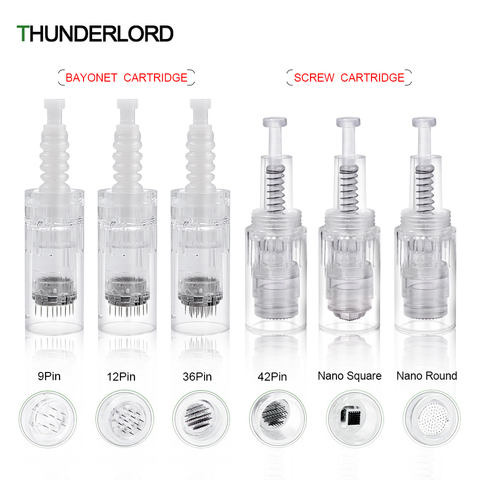 10/20/50pc Bayonet Screw Connector Microneedling Tattoo Needle 9/12/36/42Pin Nano Microneedles For MYM mesotherapy MTS ► Photo 1/6