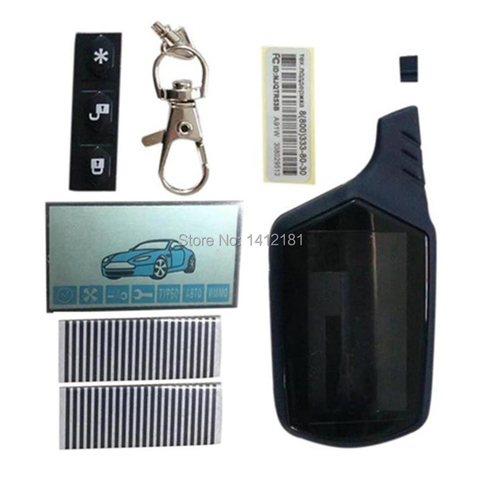 A91 lcd display + Zebra Paper + LCD keychain body Case For Russian Starline A91 lcd remote Control two way Car Alarm System ► Photo 1/1