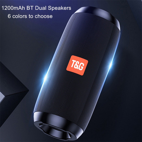 TG Portable Bluetooth Speaker Wireless Bass Column Waterproof USB Speakers Support AUX TF Subwoofer Loudspeaker ► Photo 1/6
