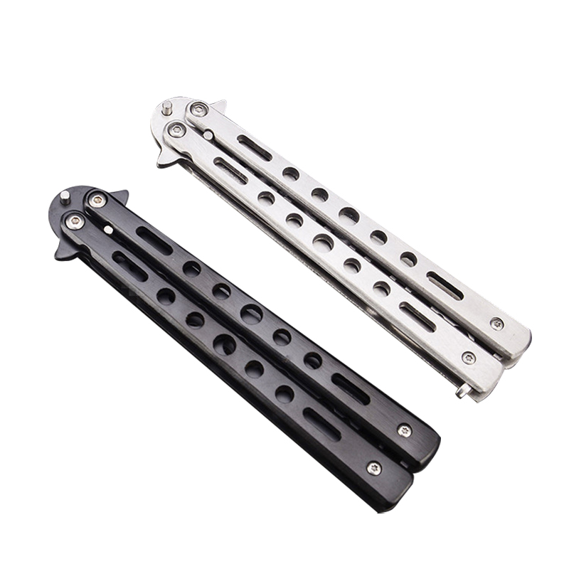 Stainless Steel Training Butterfly Knife Folding Knife Butterfly Role ...