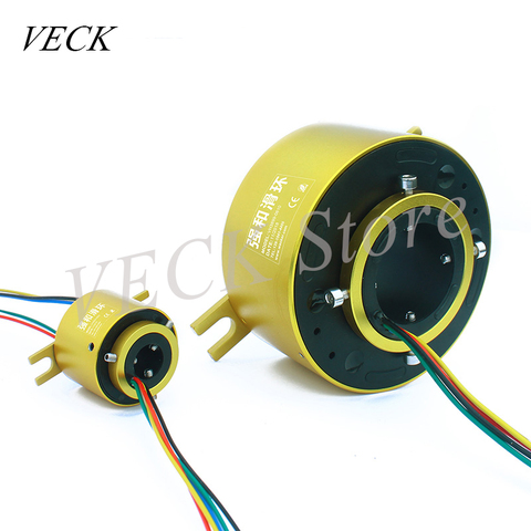 Slip Ring Through Hole Conductive Slip Ring Hollow Collector Ring Inner Diameter Conducting Ring 2 46 8 12 Road Rotary Joint ► Photo 1/4