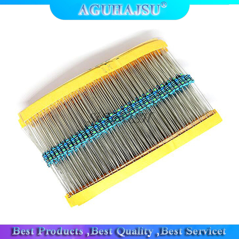 100pcs Metal film resistor series 1/4W 1R~2.2M 1% 100R 220R 1K 1.5K 2.2K 100 220 1K5 4.7K 10K 22K 47K 100K 2K2  4K7 ohm ► Photo 1/2