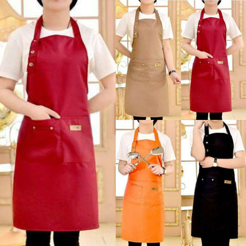 Hot Sale Cooking Kitchen Apron For Woman Men Chef Waiter Cafe Shop BBQ Hairdresser Aprons Bibs Kitchen Accessory ► Photo 1/6