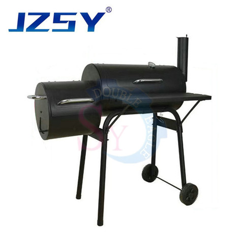 Factory Price Home Hotel Villa Commercial Twins Cook BBQ Outdoor Charcoal Grills/Barbecue Smoker Barbecue Oven With Chimney ► Photo 1/1