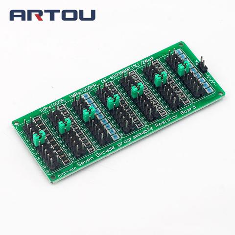 Seven Decade 1R - 9999999R Programmable Adjustable SMD Resistor Slide Resistor Board Step Accuracy 1R 1% 1/2 Watt Module 200V ► Photo 1/6