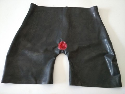 Handmade Men Latex Rubber Fetish Shorts Underwear with an Attached Anal  Sheath Front Zipper New sexy plus big Men - Price history & Review, AliExpress Seller - Latex Tight-fit Factory Store
