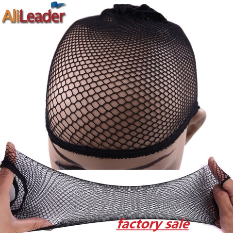 Alileader Beauty Wish Wig 1Pcs-5Pcs New Stretchable Elastic Hair Nets Snood Wig Cap Cool Mesh Cosplay Black Color FishHairnet ► Photo 1/6