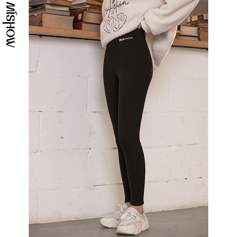 MISHOW 2022 Winter Leggings For Women Warm Thick Slim Pencil Pants Sexy Skinny High Waist Tights Female Trousers ZB20C40055 ► Photo 1/6