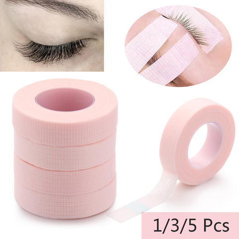 1/3/5 Rolls False Eyelashes Extension Tape Professional Anti-allergy Breathable Micropore Fabric Eye Lashes Grafting Tools ► Photo 1/6
