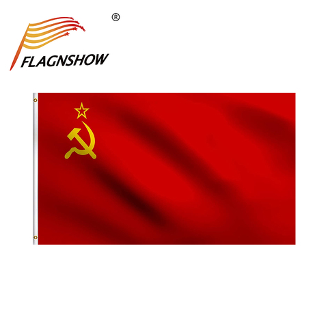 Soviet Union Russia Russian National Country 3x5 Feet Printed Ussr Flag with Grommets ► Photo 1/5
