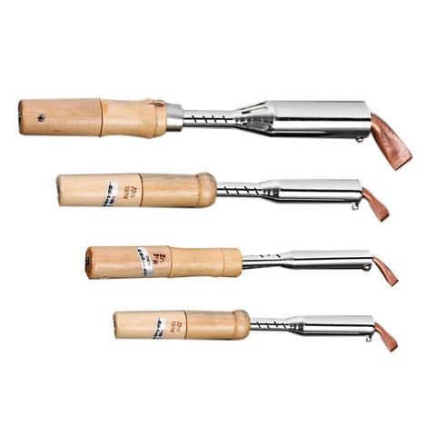 220V Heavy Duty Electric Soldering Iron 75W 100W 150W 200W High Power Soldering Iron Chisel Tip Wood Handle ► Photo 1/6