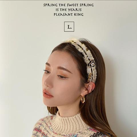 Girl Headband For Women Flower Pearl 5 Tassel Hair Band Accessories Korean New Wholesale Office Lady Gift ► Photo 1/6