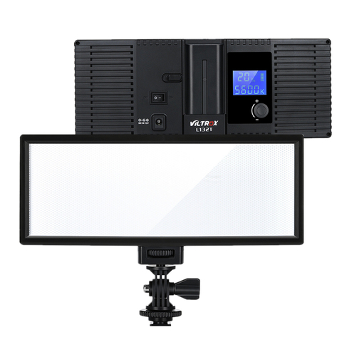 Viltrox L132T LCD LED Video Light Slim Bi-Color Dimmable Lamp Panel +Battery+Charger for Canon Nikon Camera DV YouTube show Live ► Photo 1/6