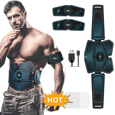 Muscle Stimulator ABS Hip Trainer EMS Abdominal Belt Electrostimulator Muscular Exercise Home Gym Equipment Electrostimulation ► Photo 1/6