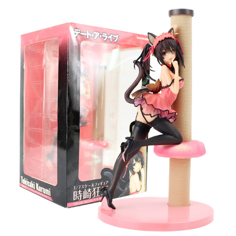 24cm Date A Live Figure Toy Kurumi Tokisaki Cat Girl Spirit Anime Sexy Beauty Model Dolls ► Photo 1/6