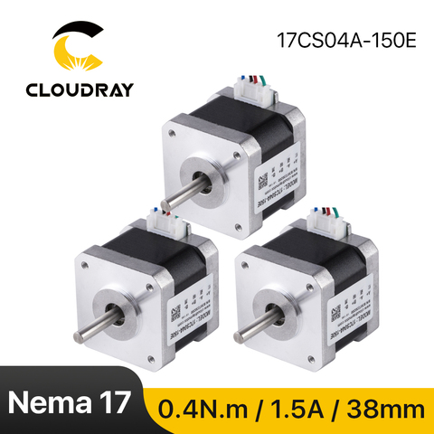 Cloudray Nema 17 Stepper Motor 38mm 40Ncm 1.5A 2 Phase Stepper Motor for CNC 3D printer Engraving Milling Machine ► Photo 1/6