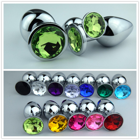 Sexy Body Jewelry With Stainless Steel Metal Anal Plug And Color Crystal For Couples Flirting,Intimacy For Women Gay Party Gifts ► Photo 1/6