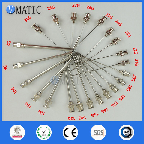 Free Shipping 12Pcs High Precision All Metal Needle Tube Length 75mm Stainless Steel Blunt Dispensing Syringe Needles ► Photo 1/1
