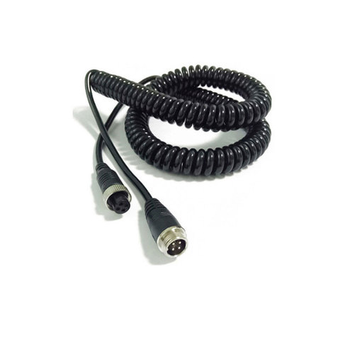 5M 6M 8M 10M Car Video Aviation spring line 4-Pin Extension Cable for Rear view Camera Truck Trailer ► Photo 1/6