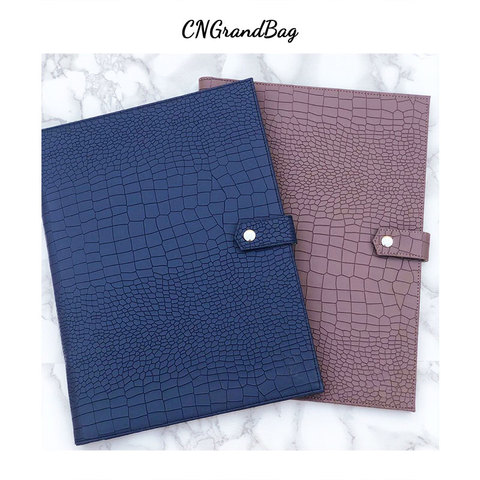 Fashion Business Briefcase Embrossed Ostrich Pattern File Folder New Large Capacity Laptop Briefcase Top Quality Document Bag ► Photo 1/6