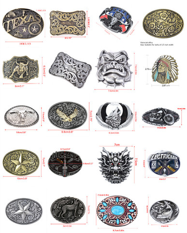 1PC Mens' Belt Buckle Belt Buckle For Men Carpenter Mechanic Cowboy And Cowgirl Metal Tool Western Buckles ► Photo 1/6