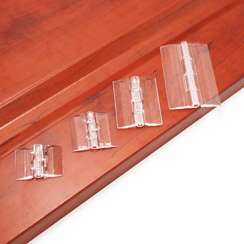 10Pcs 25X33 30X33 38X45 65x42 Plastic Folding Hinges Transparent Plexiglass Hinge Durable Clear Acrylic ► Photo 1/6