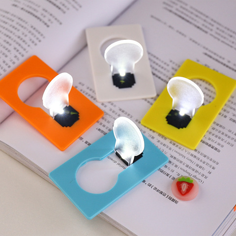 Card night light, mini light, portable color, battery, bedroom, ultra thin card light, LED energy saving light ► Photo 1/5