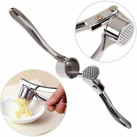 1pc Stainless Steel Manual Garlic Press, Multifunction Masher And