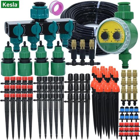 5M-50M Garden Automatic Watering System Kits Mist Nozzle Sprinkler Dripper Timer Irrigator Drip Irrigation Set for Flowers Lawn ► Photo 1/6