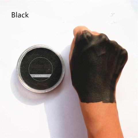 FPB  30g/pc Water Based Pure Black Face Body Paint Pigment  in Halloween Party Fancy Dress Beauty Makeup Tool ► Photo 1/2
