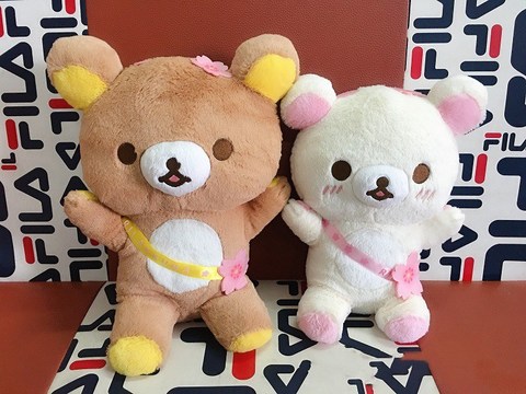 Original Japan Cartoon Rilakkuma Cherry Blossom Cafe Plush Toy Doll 32/36CM ► Photo 1/6