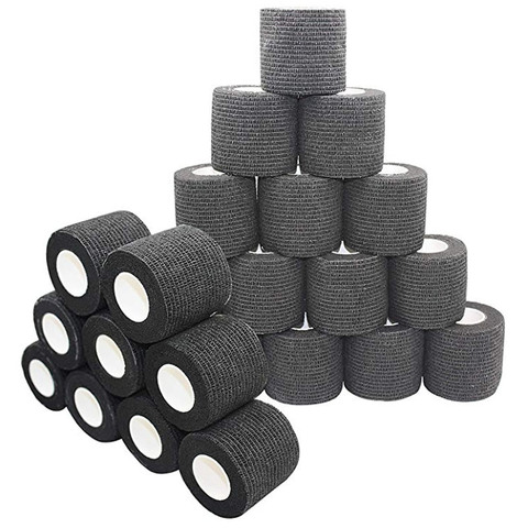 24 rolls 5cm*4.5m Self-adhesive Bandage Non Woven Finger Joints Pet Vet Wrap Elastic Medical Therapy Sports Muscle Cohesive Tape ► Photo 1/6