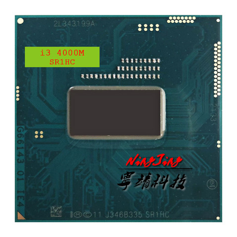 Intel Core i3-4000M i3 4000M SR1HC 2.4 GHz Dual-Core Quad-Thread CPU Processor 3M 37W Socket G3 / rPGA946B ► Photo 1/1