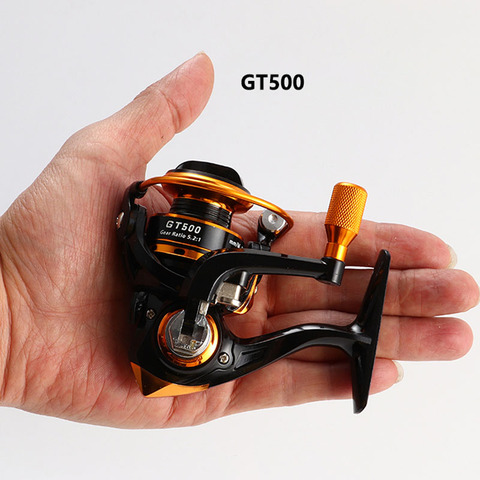 GT500 5.2:1 Mini Spinning Reel Outdoor Ice Fishing Sea Rock Raft Angling Rod Gear Metal Spool Tackle Carp Crucian Bass Reels ► Photo 1/5