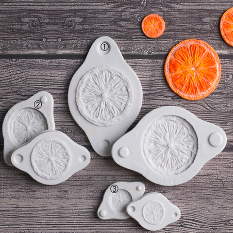 Orange Slices Silicone Mold for Fondant Cake Decoration, Cupcakes, Sugarcraft, Cookies, Cards Clay Bakeware Tools ► Photo 1/6