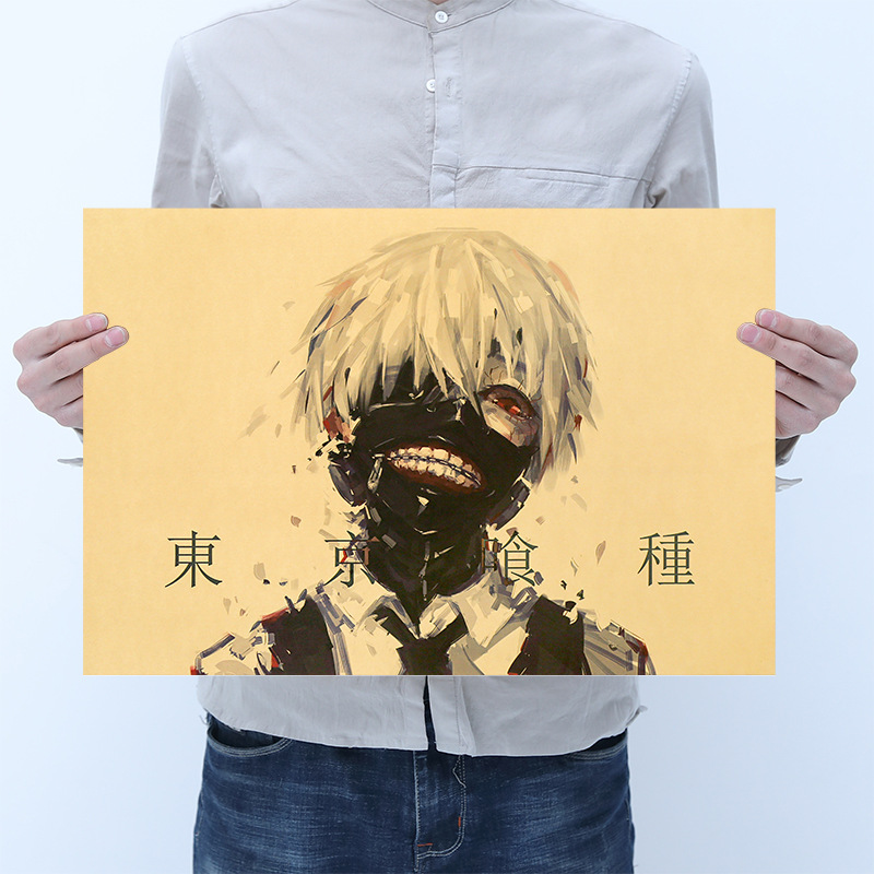 aimeer anime tokyo ghoul comic character poster c section retro poster kraft paper series cafe decorative painting 51 35cm price history review aliexpress seller winmir official store alitools io