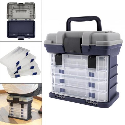 27 x 17 x 26cm 5 Layers Portable Carp Fishing Tackle Boxes Fishing Reel Line Lure Tool Storage Box ► Photo 1/6