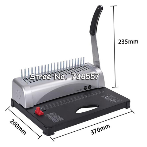 A4 Paper Binding Machine Puncher Binder 21 Holes Binding Machine 12 Sheets Punching 450 Sheets Binding Office Home Tools A5 A6 7 ► Photo 1/6