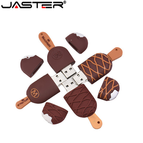 JASTER Ice cream Lovely Usb flash drive 64gb pendrive 32gb 16gb memory stick high quality pen drive 4gb U disk free shipping ► Photo 1/6