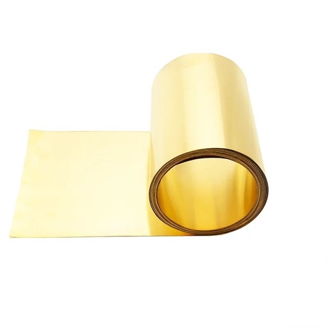 Thick 0.1/0.2/0.3/0.5MM*Width 10mm 1Meter/Roll Thin Brass Sheet Strip Gold Film Wire Brass Foil Plate Jewelry Making DIY ► Photo 1/6