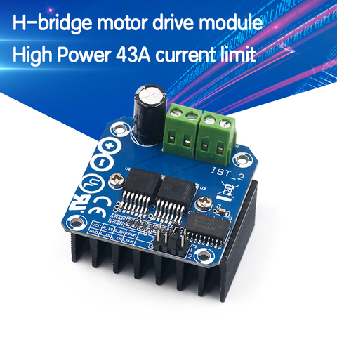 Double BTS7960 43A H-bridge High-power Motor Driver module/ diy smart car Current diagnostic ► Photo 1/6