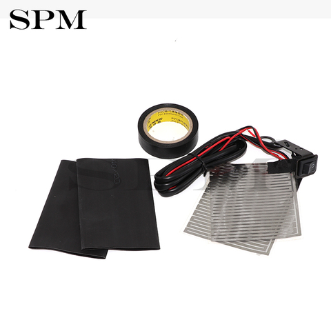 Universal Motorcycle Heated Grips Pads 12V Electric Heating Handle Wrap Motorbike Hand Warmers 3 Position Switch ► Photo 1/6