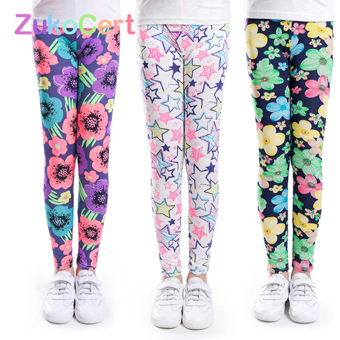 Girls Leggings Printing Flower Legging Infantil Para Menina Toddler Classic Leggings 2-14y Baby Girl Pencil Pants Kids Trousers ► Photo 1/6