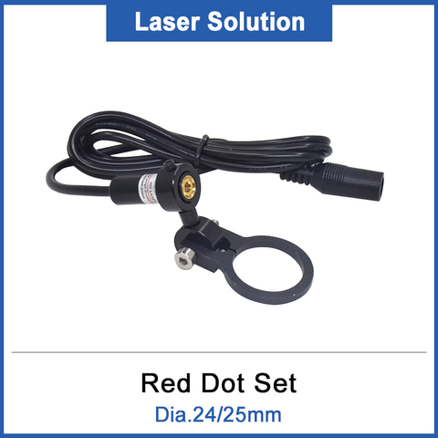 DRAGON DIAMOND Red Dot Set Positioning Diode Module Laser Engraver Dia. 24 25mm DC 5V For DIY Co2 Laser Head ► Photo 1/6